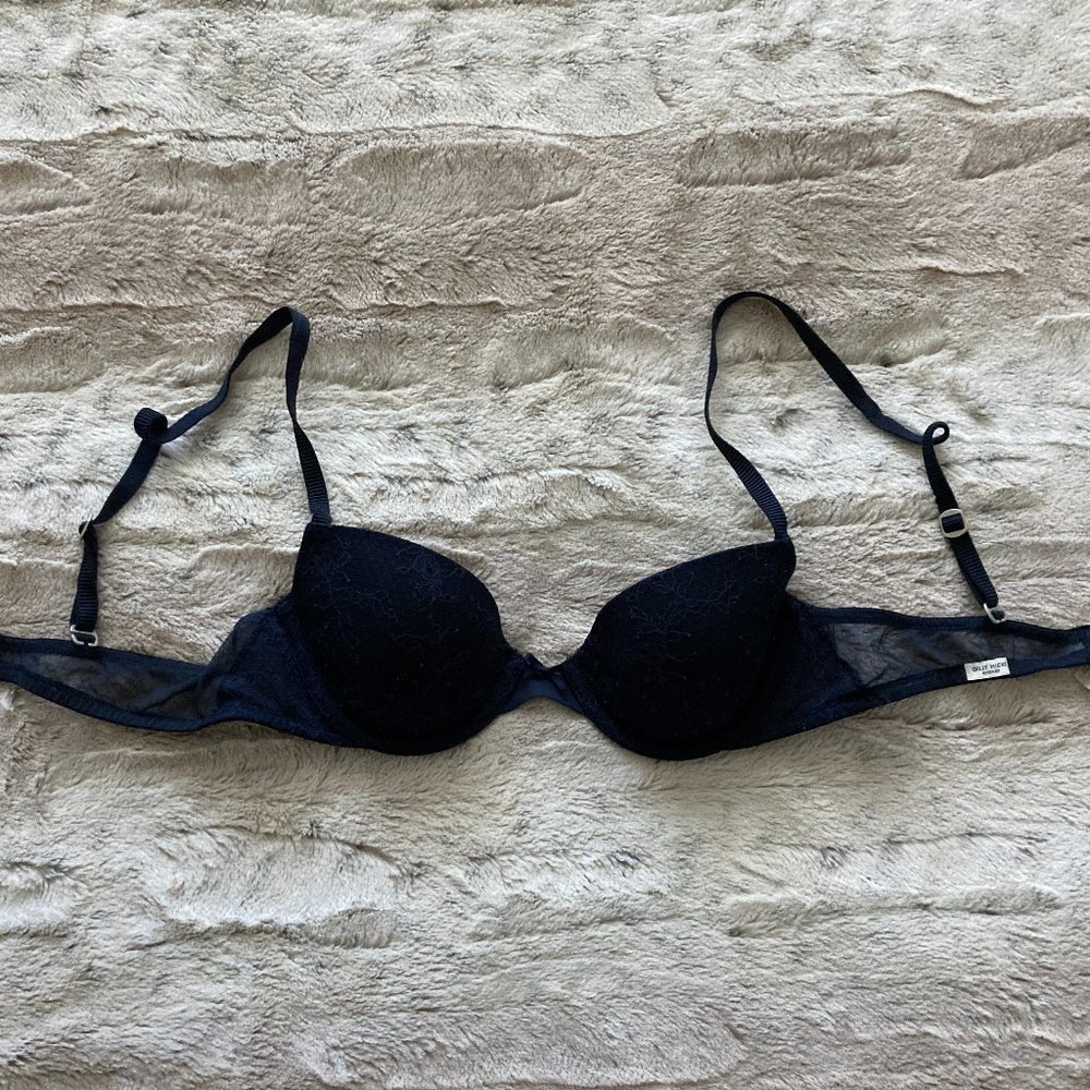 34 A Navy Gilly Hicks Demi Bra